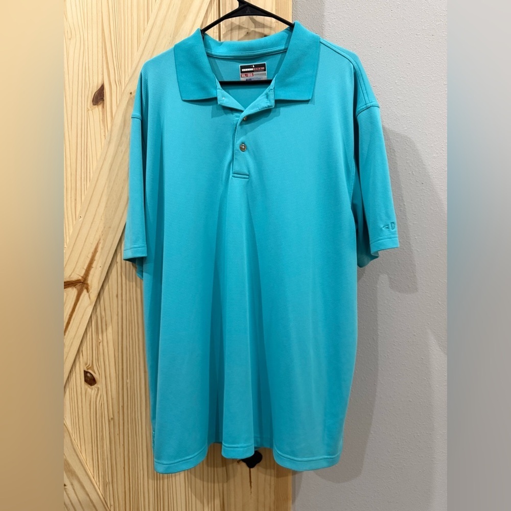 Men’s Grand Slam Aqua Polo Shirt